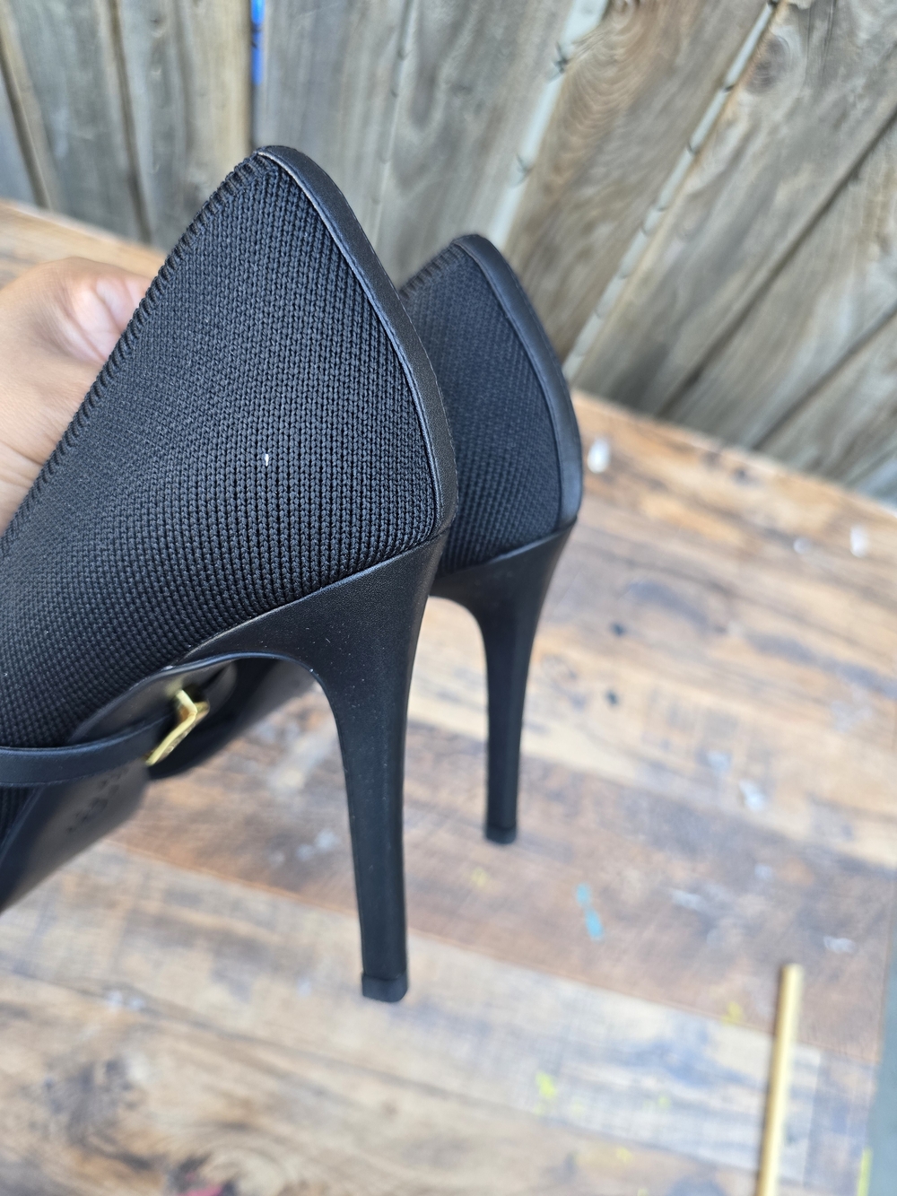 Cozy Island Comfy Black Pointed Toe Heels Shoes Size 9.5 - Picture 8 of 13